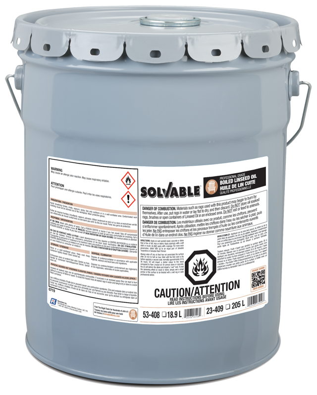 Boiled Linseed Oil Made in Canada Solvable