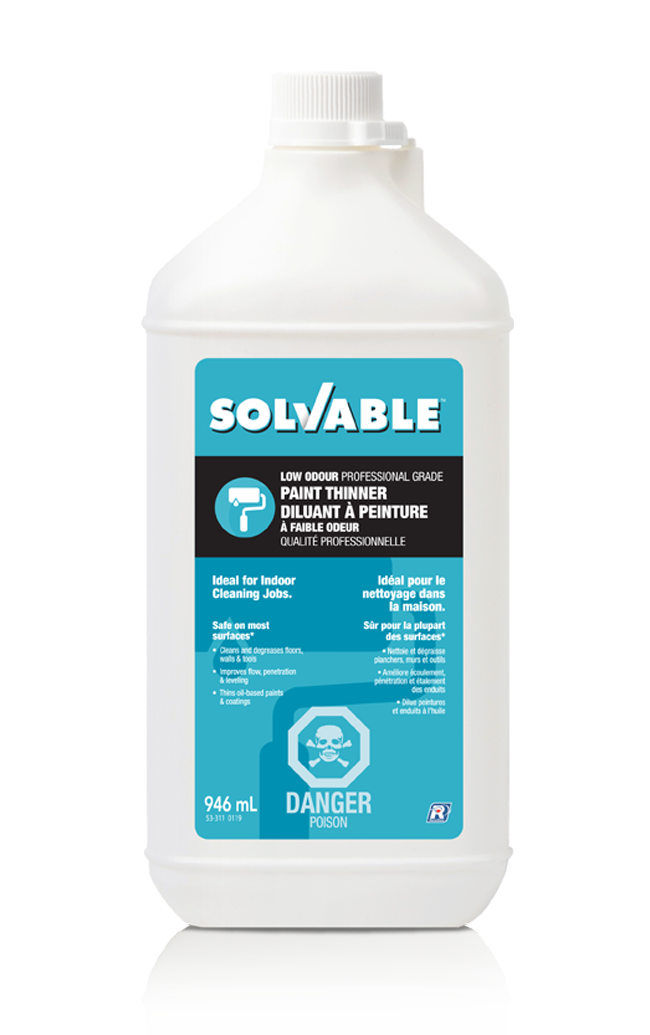 Low Odour Paint Thinner Made in Canada Solvable