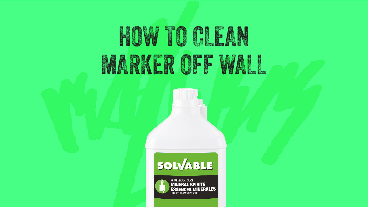 WATCH HOW TO CLEAN MARKER OFF THE WALL