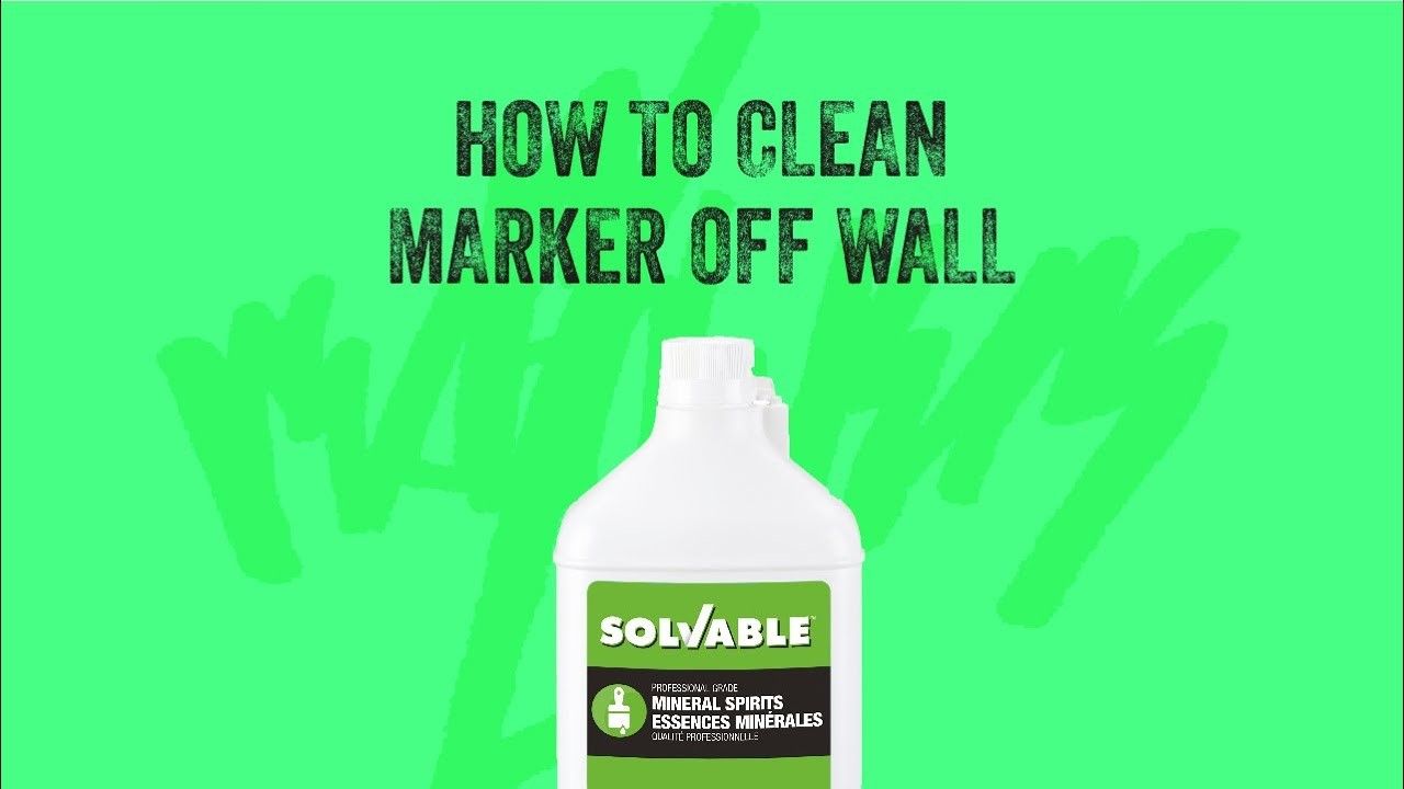 How-to Clean Marker off Wall with Solvable™ Mineral Spirits - Solvable