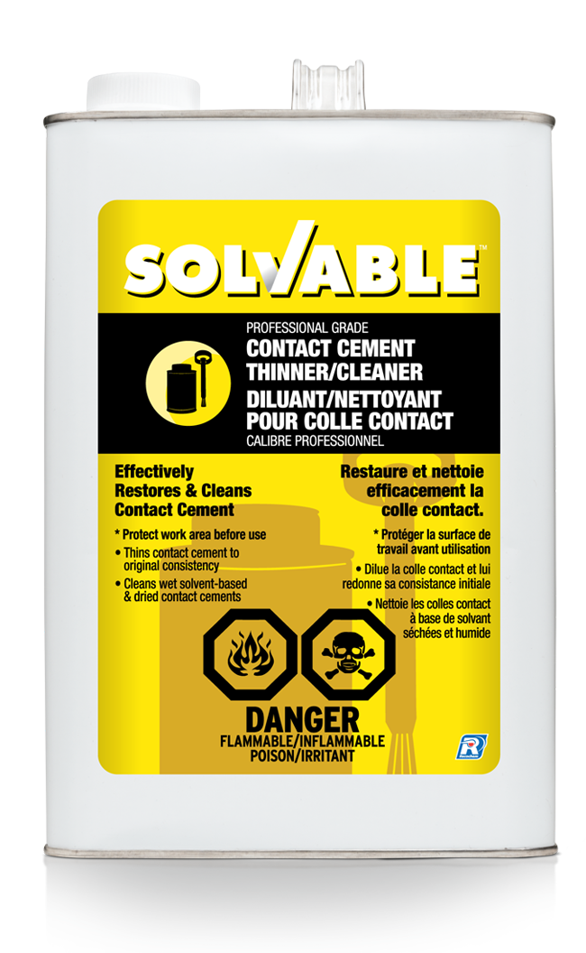 Solvable Professional Grade Contact Cement Thinner/Cleaner